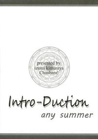 Intro-Duction any summer 2