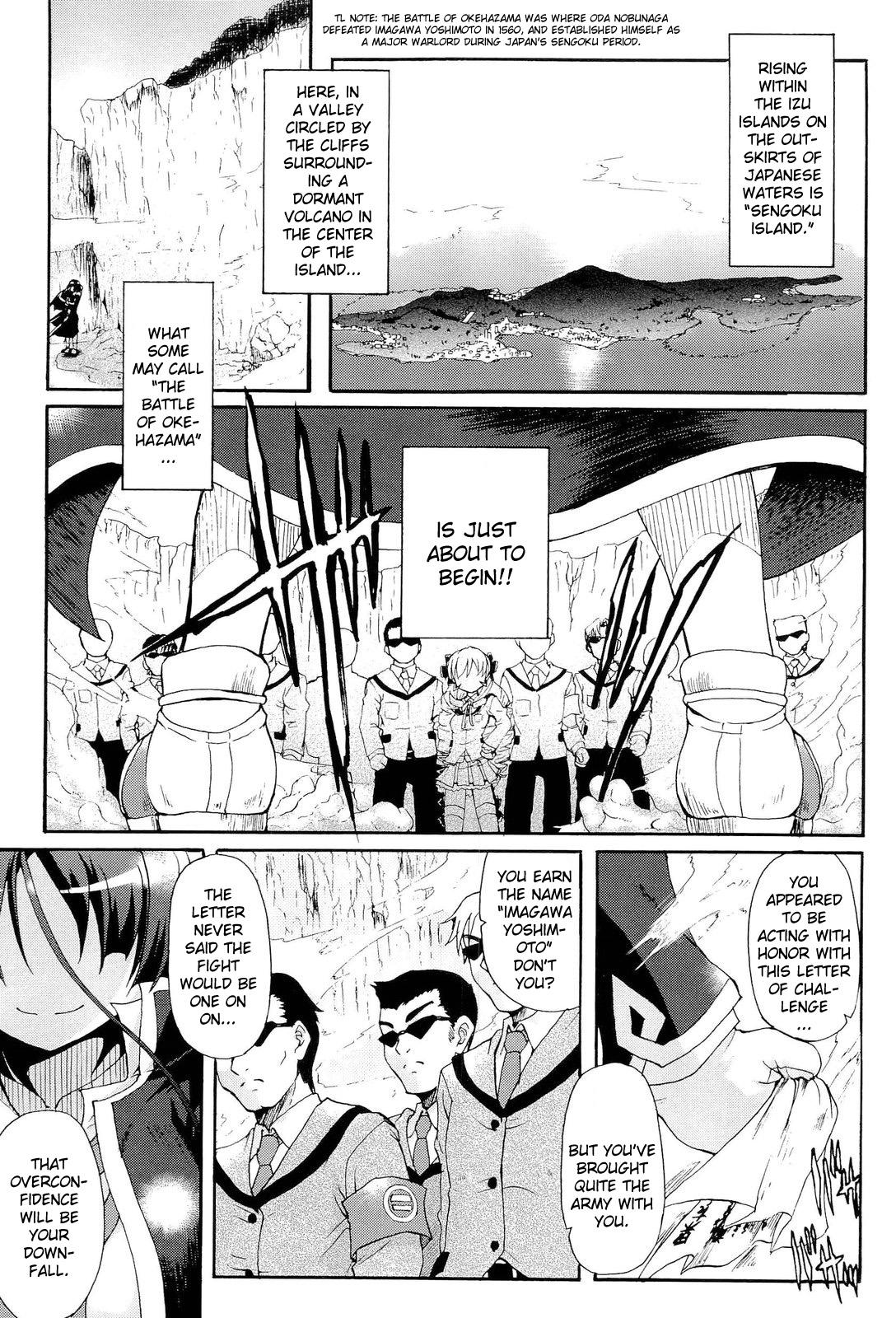 Casal [Ishiba Yoshikazu, Rohgun] Sengoku Gakuen Senki Nobunaga! ~Inka Ryouran, Mizugi Taisen!~ Genteiban | Sengoku Academy Fighting Maiden Nobunaga! ~Lewd Flower Profusion, The Great Swimsuit War~ Ch. 1-4 [English] [Kizlan] Three Some - Page 10