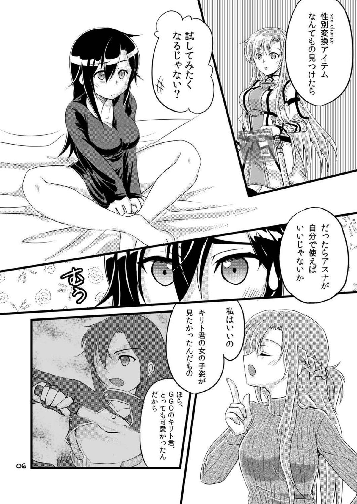 Sex Party Kiriko-chan to Asobou! - Sword art online Gloryhole - Page 6