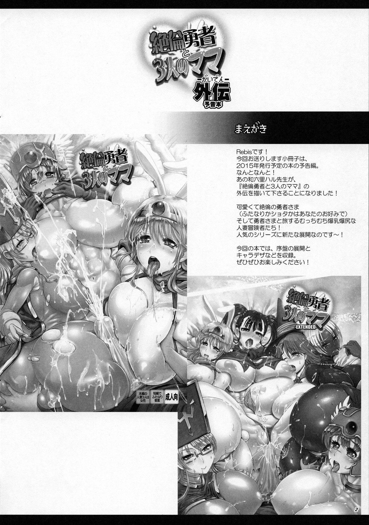 Amateur (C87) [Arsenothelus (Wamusato Haru, Rebis)] Zetsurin Yuusha to 3-nin no Mama -Gaiden- Yokokubon (Dragon Quest III) - Dragon quest iii Stripping - Page 2