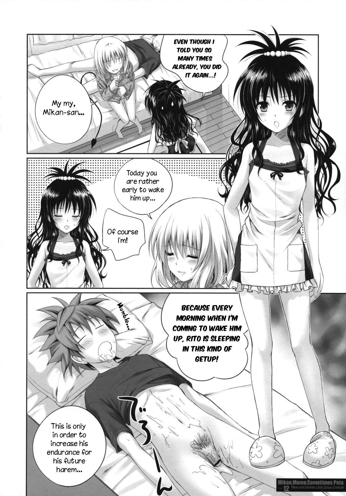 Classic MIKAN, MOMO, SOMETIMES PETA - To love ru Best Blow Job Ever - Page 11