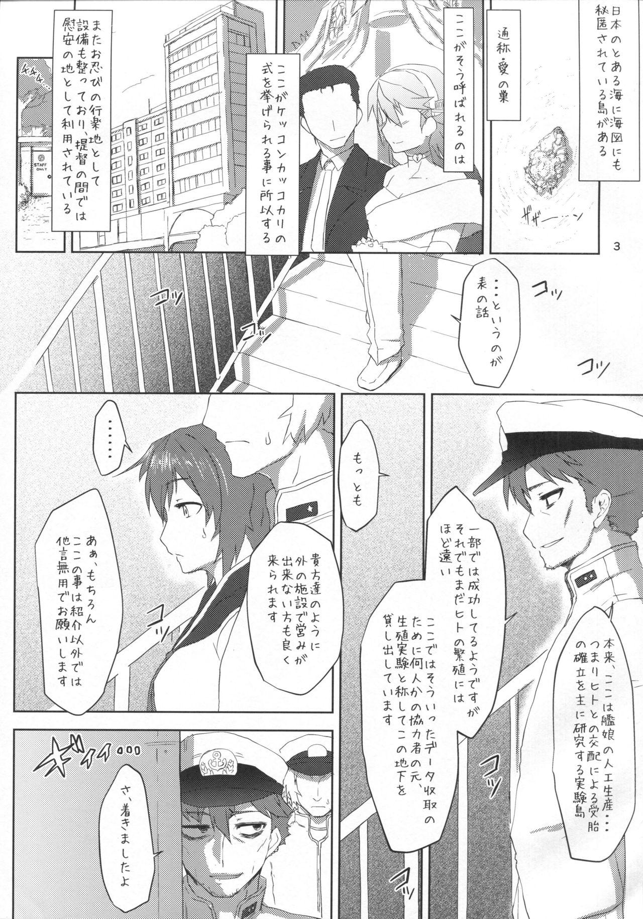 Seduction Seishoku Jikken Ninmu - Kantai collection De Quatro - Page 2