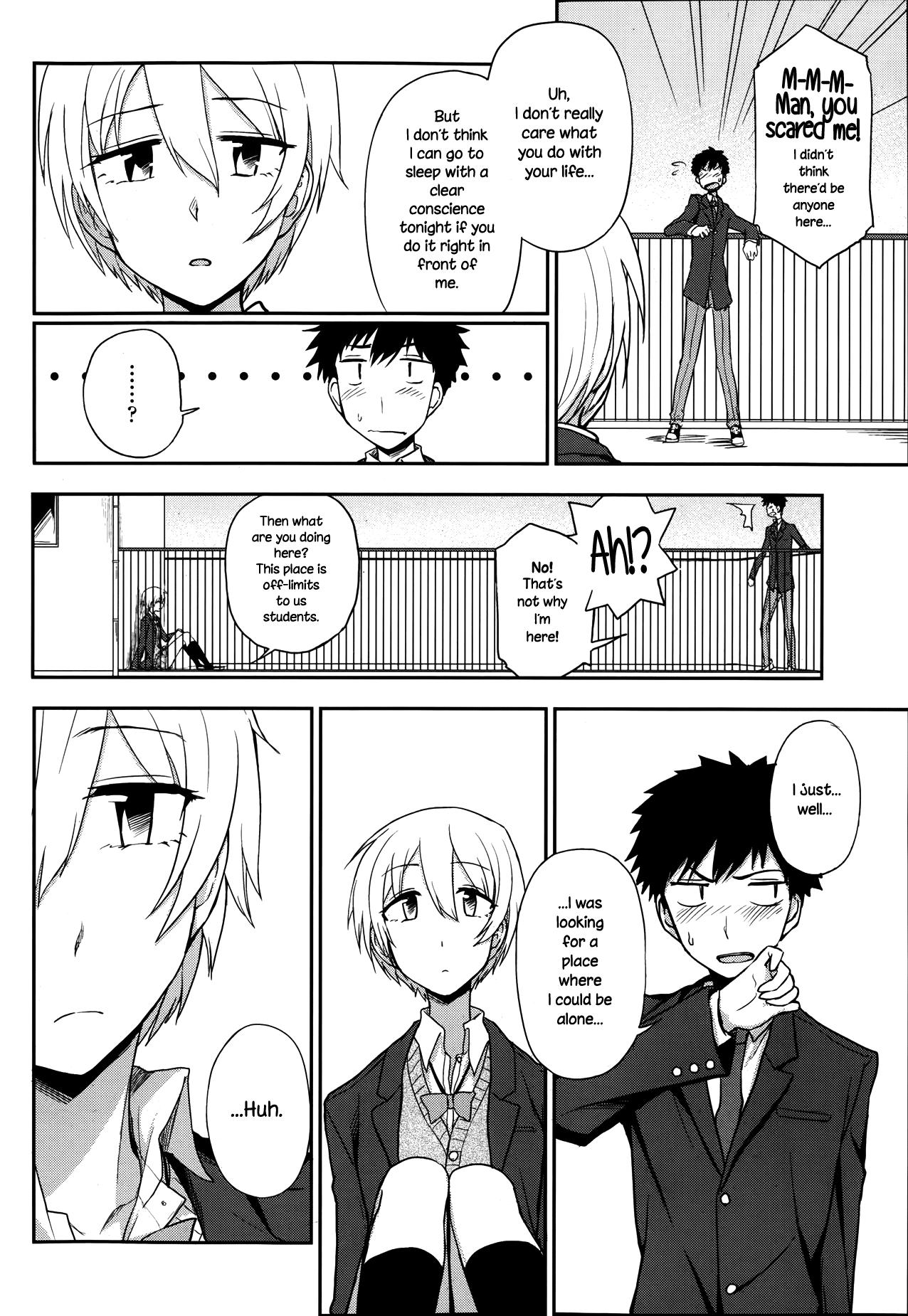 Swing Okujou School Date | Rooftop School Date Hentai - Page 4