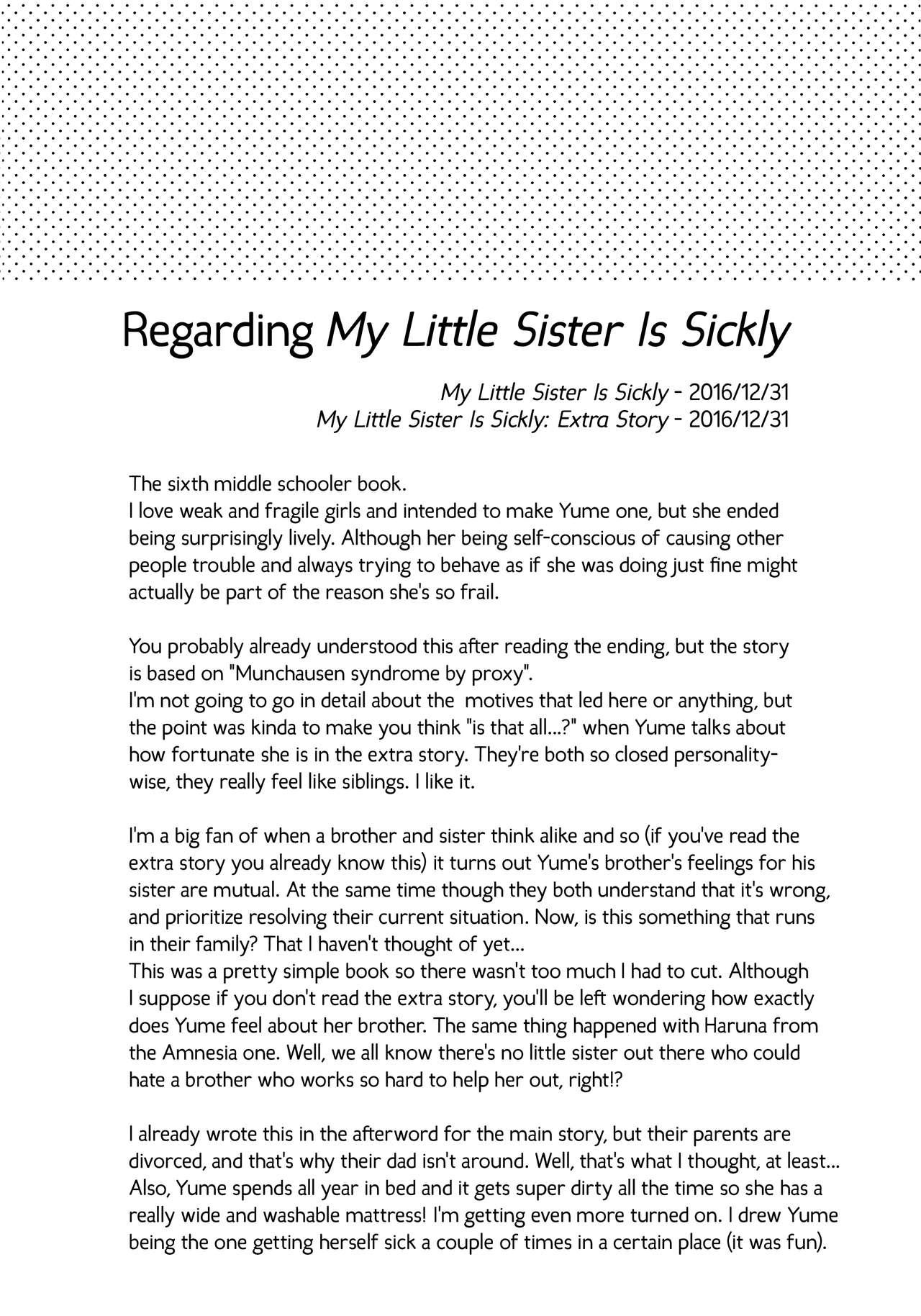 Pov Sex Imouto wa Sickness no Omake | My Little Sister is Sickly: Extra Story Tetona - Page 10