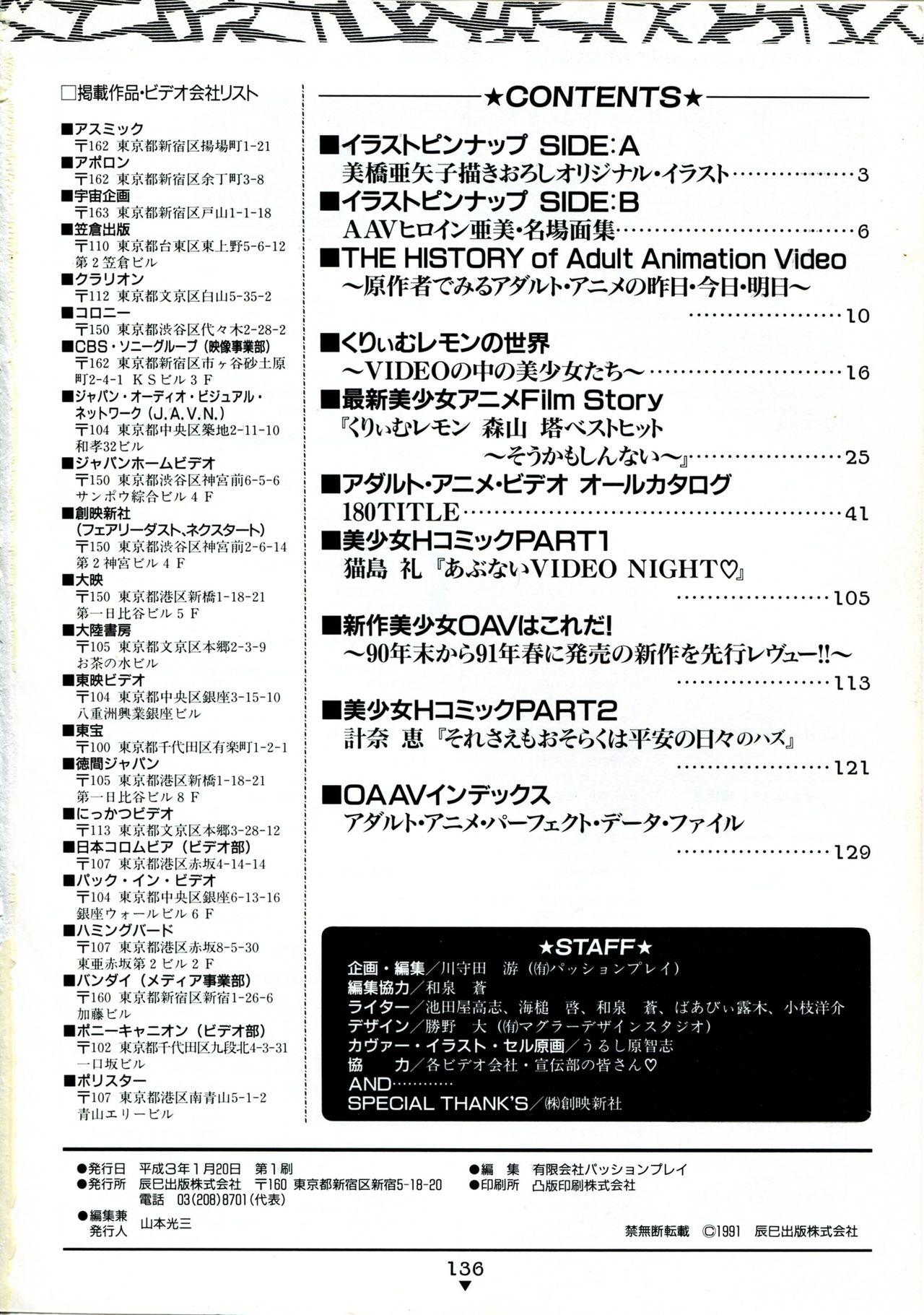Bishoujo Anime Daizenshuu - Adult Animation Video Catalog 1991 131
