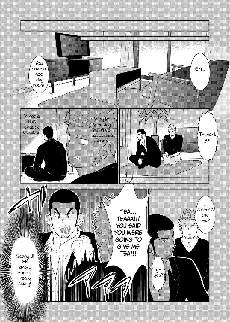 Humiliation Moshimo Yakuza no Atama no Ue ni Otoko no Pants ga Ochite Kitara. | What if Men’s Underwear Falls Down on a Yakuza’s Head - Original Fuck Pussy - Page 9