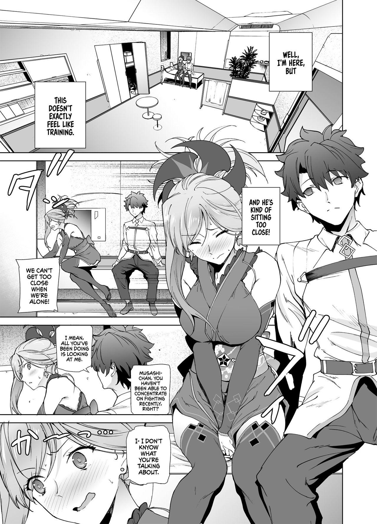 Exhibitionist [EXTENDED PART (Endo Yoshiki)] Musashi-chan, Mada da yo. | It's not over yet, Musashi-chan. (Fate/Grand Order) [English] [EHCOVE] [Digital] - Fate grand order Blacksonboys - Page 4