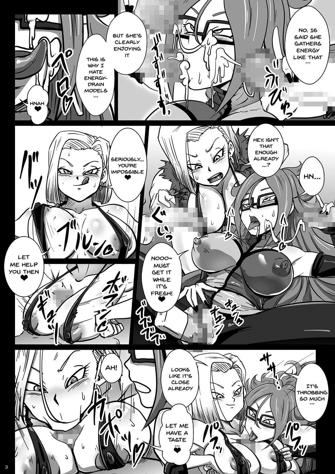 Pissing Seiyoku no Katamari Gouyoku na Jinzou Ningen | Clump Of Sexual Desire Greedy Android - Dragon ball z Dragon ball super Nuru Massage - Page 3