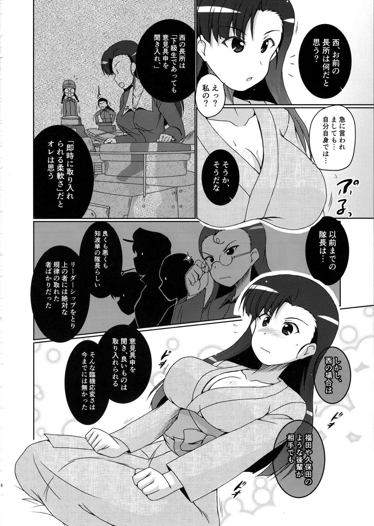 Amateur Blowjob Nishi Taichou to Yoru no Senjutsu Tokkun desu! - Girls und panzer Fucking Pussy - Page 7