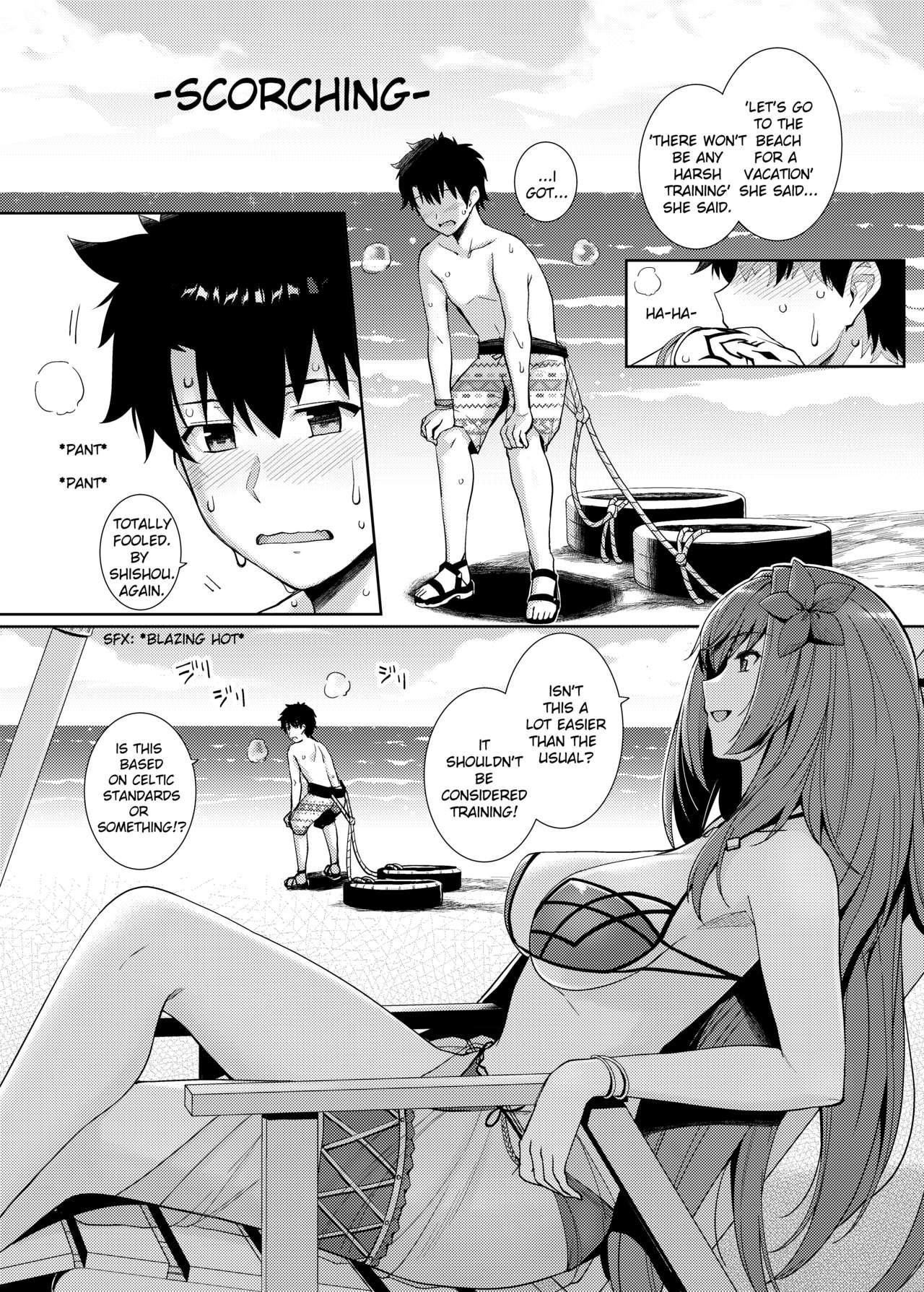 Homo Mizugi Shishou to Koibito Ecchi Suru Hon. - Fate grand order Girl Get Fuck - Page 3