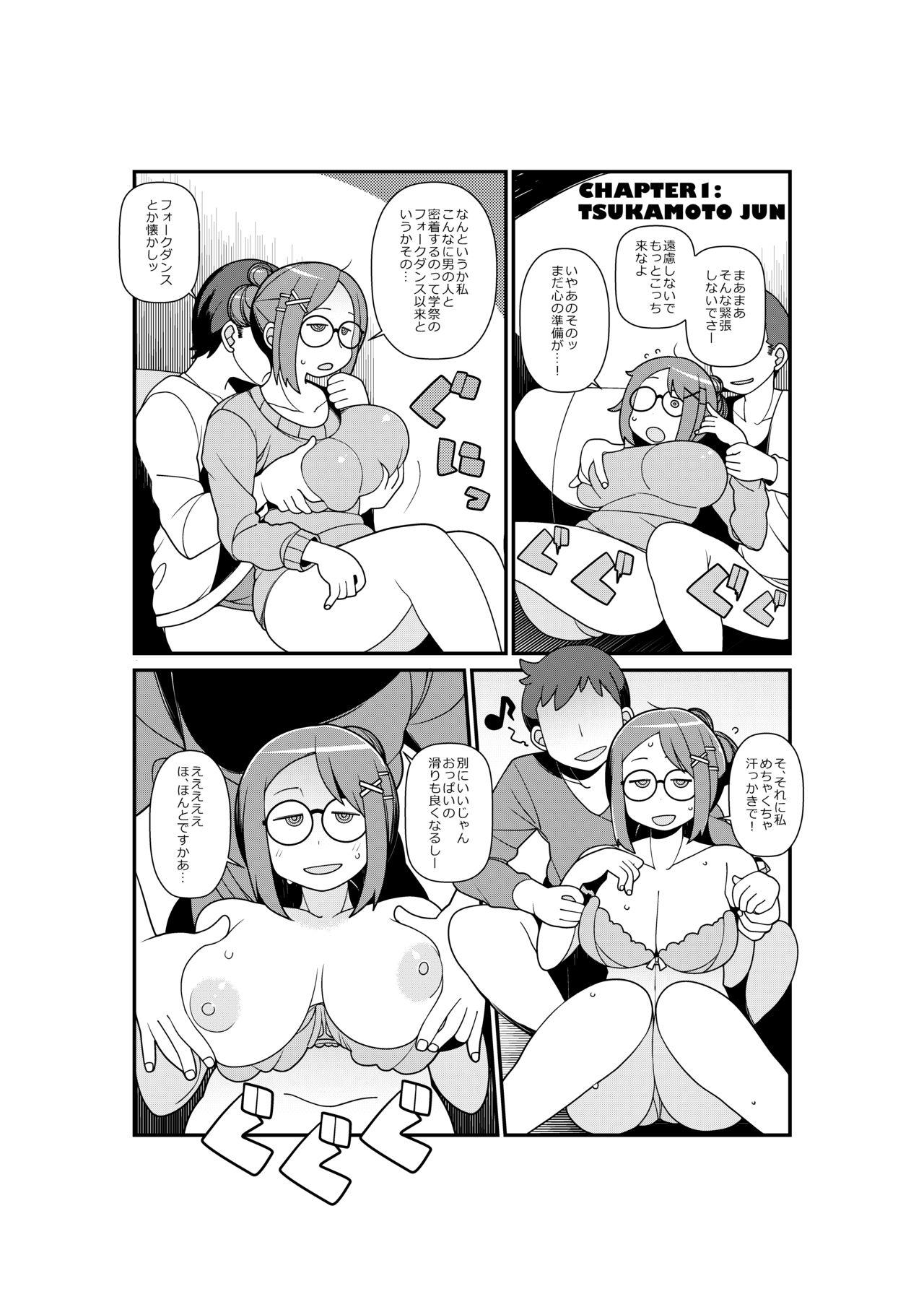 Sharing Shirouto Kyonyuu 5 Nin ni Gyara o Chiratsuka Setara Kantan ni Tsuite Kuru Noka? - Original Tight Pussy Porn - Page 4
