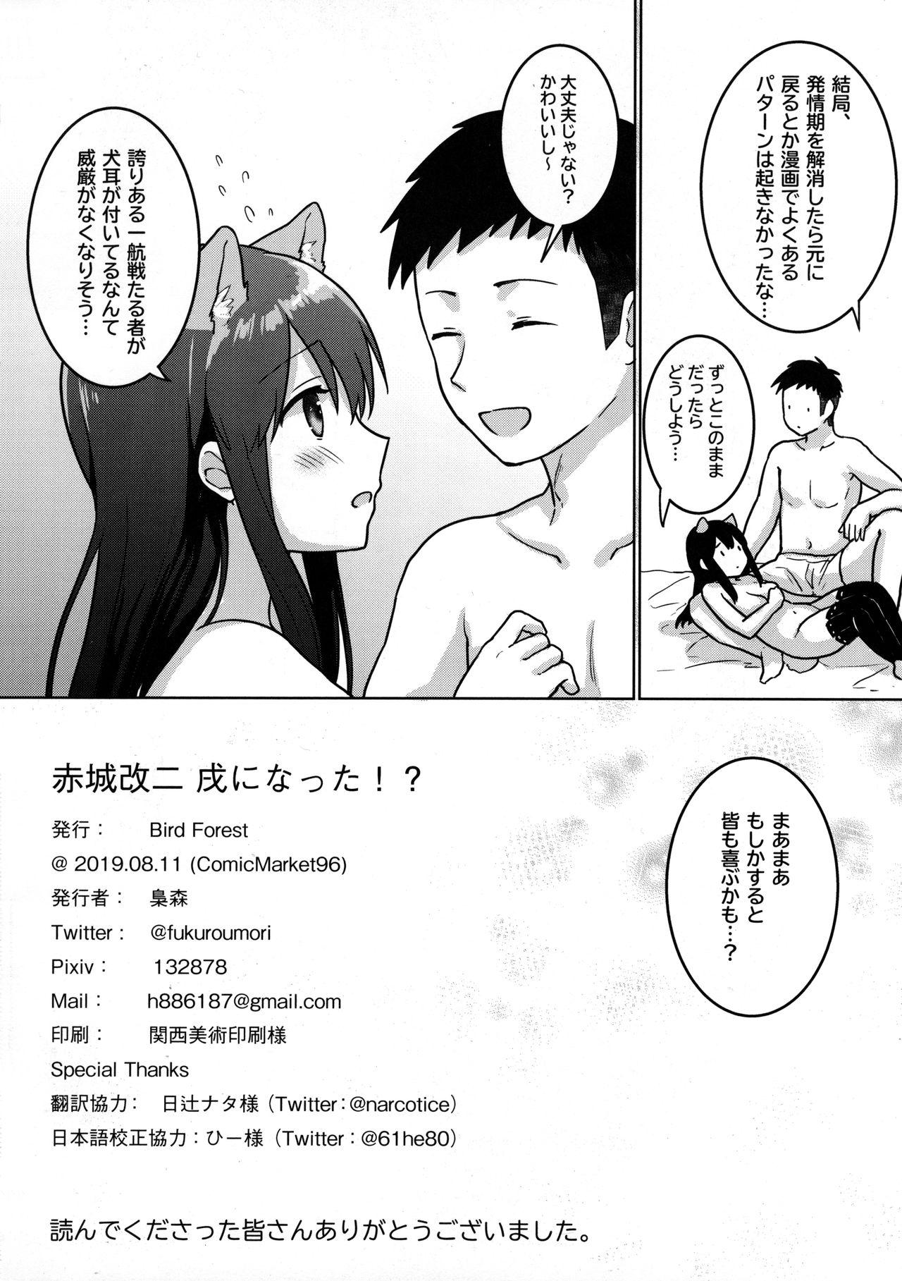 German Akagi Kai Ni, Inu ni Natta!? - Kantai collection Thong - Page 25
