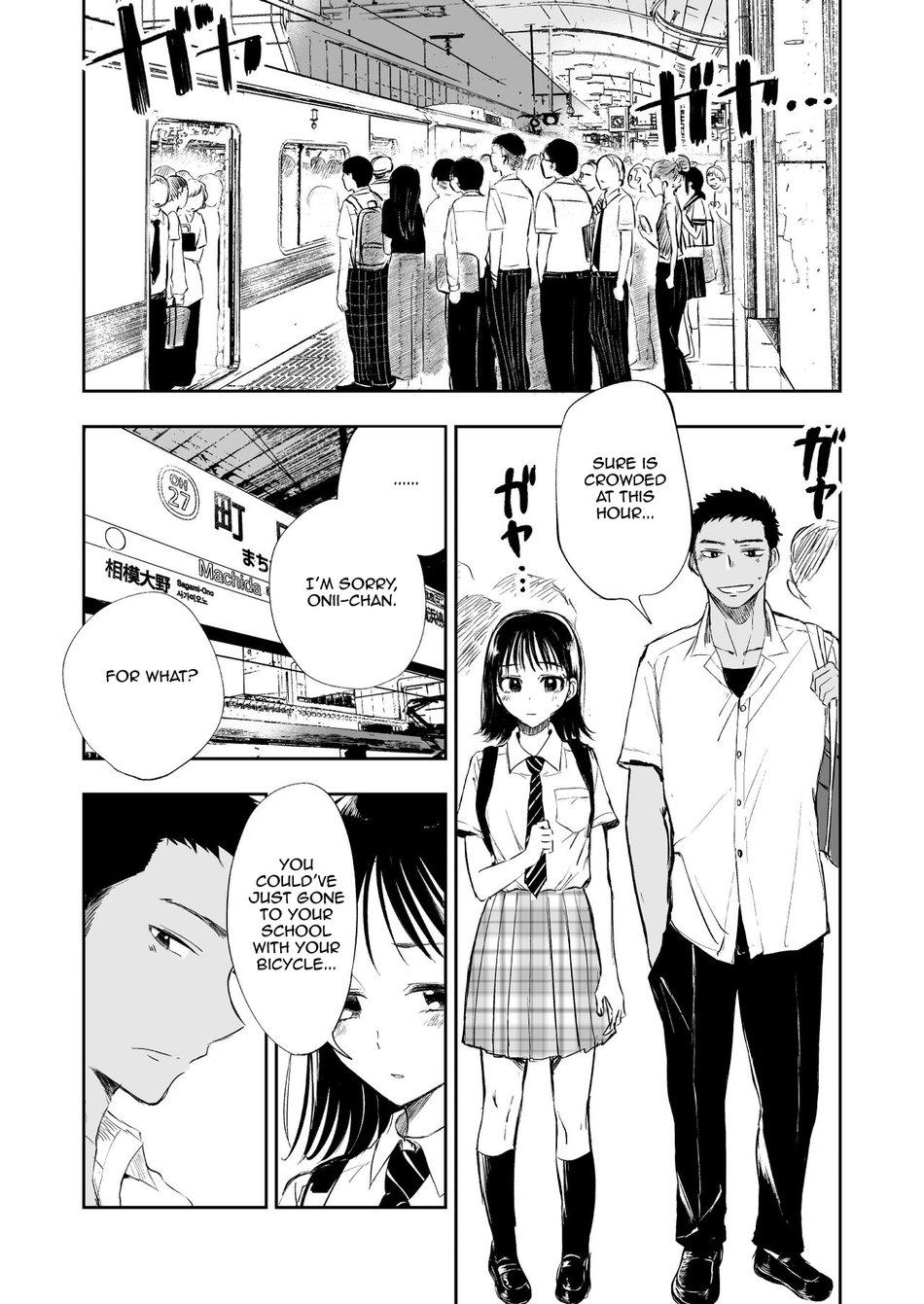 Gay Trimmed Imouto o Chikan kara Mamoritakatta no ni, Jibun ga Chikan sarechatta Onii-chan no Hanashi. - Original Trans - Page 2