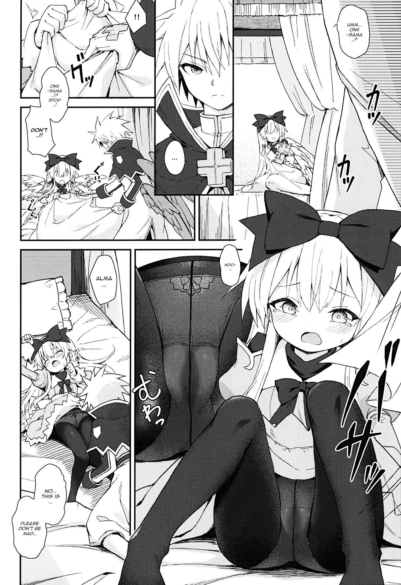 Interracial Hardcore Alma ga Arekore Sareru no o Nagameru Hon 7 | Watching this and that done to Alma 7 - Shinrabansho Straight - Page 9