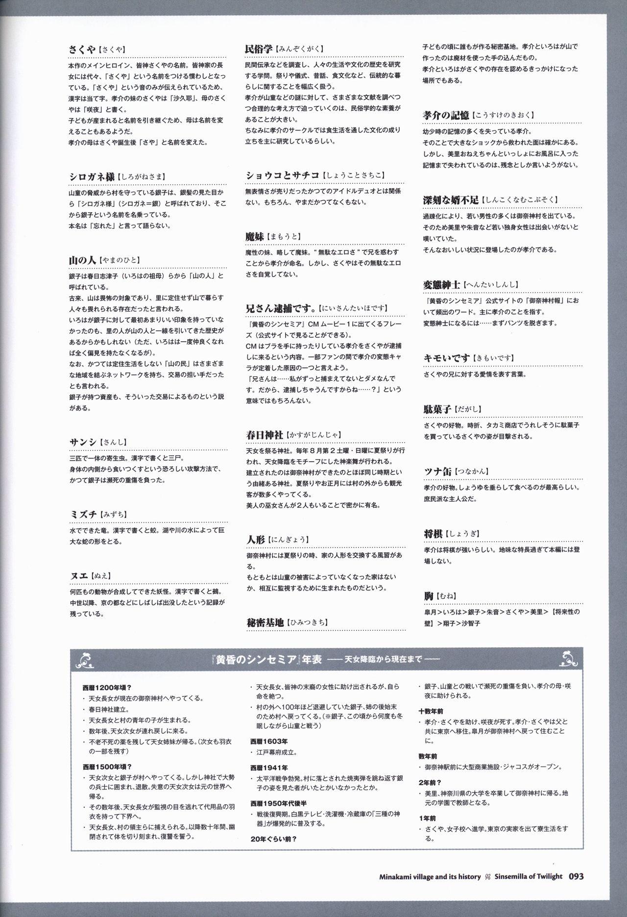 Tasogare no Sinsemilla Official Visual Fan book 95