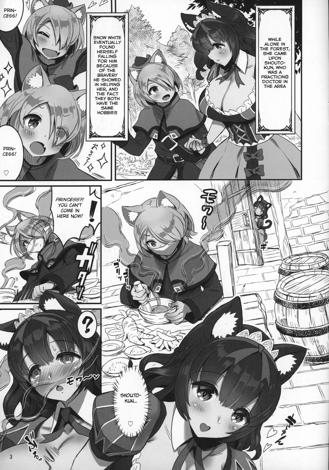 Pussy Eating Kemomimi Douwashuu Shirayukihime-chan - Snow white and the seven dwarfs Sfm - Page 3