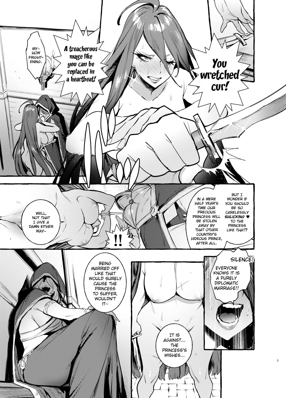 Double Blowjob Ochinpo Onna Knight to Shojo Hime | The Princess and the Knight of the Dick - Original Foot - Page 6