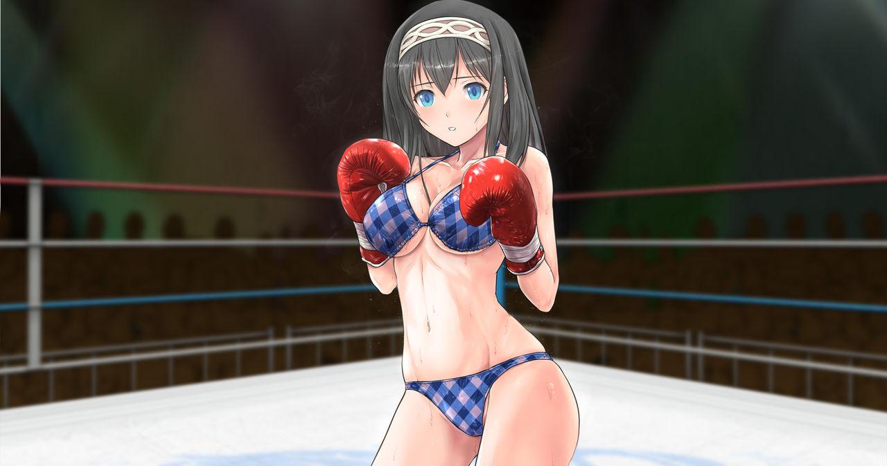 Girl Gets Fucked Fumika to Boxing, Shiyo side:M - The idolmaster Naked Sluts - Page 1
