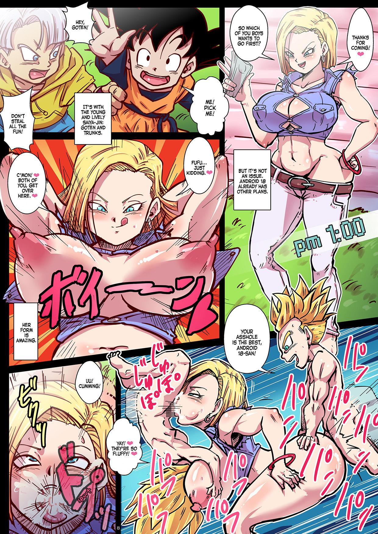Gay Orgy Chou Gekiroku! Shasei no Shunkan! Jinzou Ningen 24-ji! - Dragon ball z Bunda Grande - Page 8