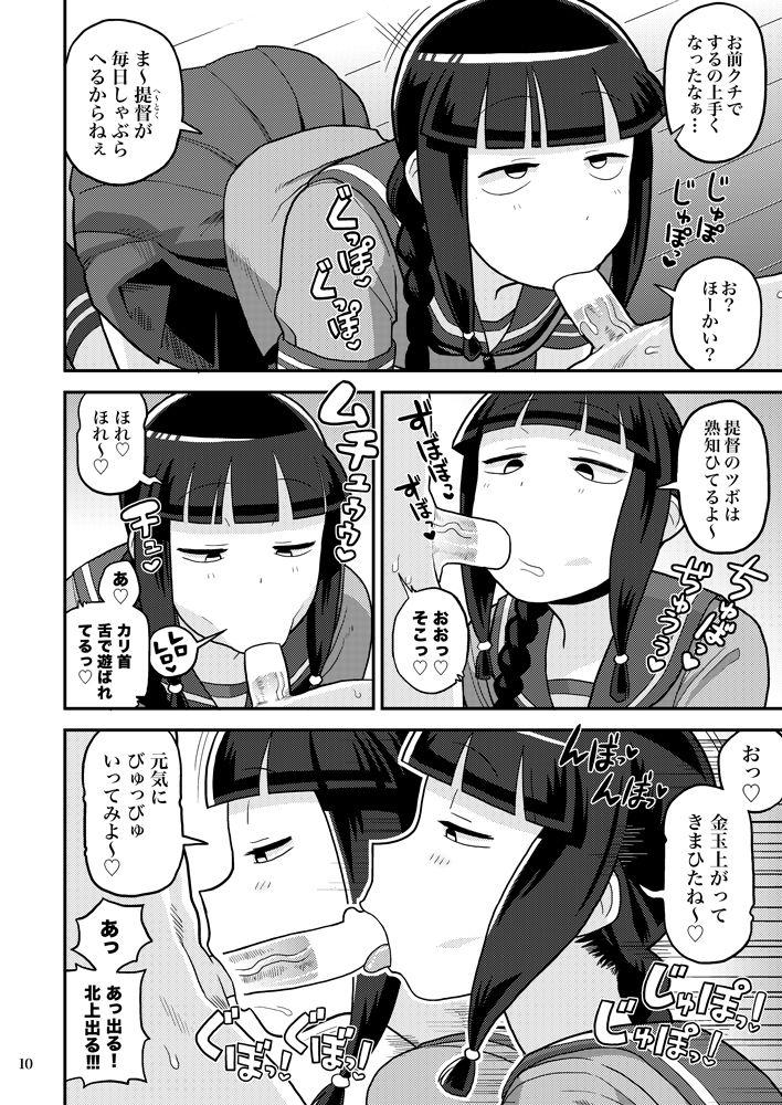 Lesbiansex Kitakami-san ni Nuite Moraou! - Kantai collection Amateur Porn - Page 9