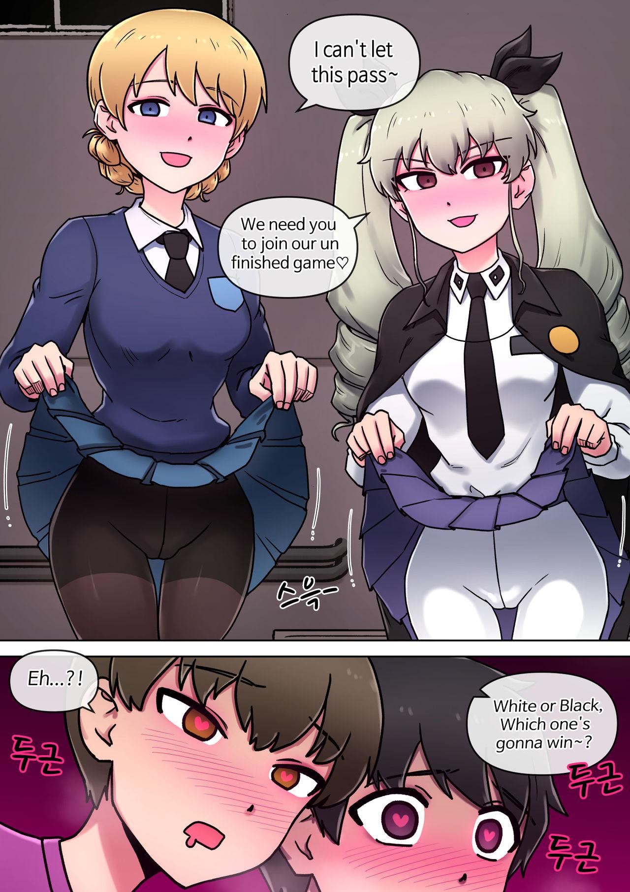 Pink Pussy Black? White? What's your choice? - Girls und panzer Gang Bang - Page 9
