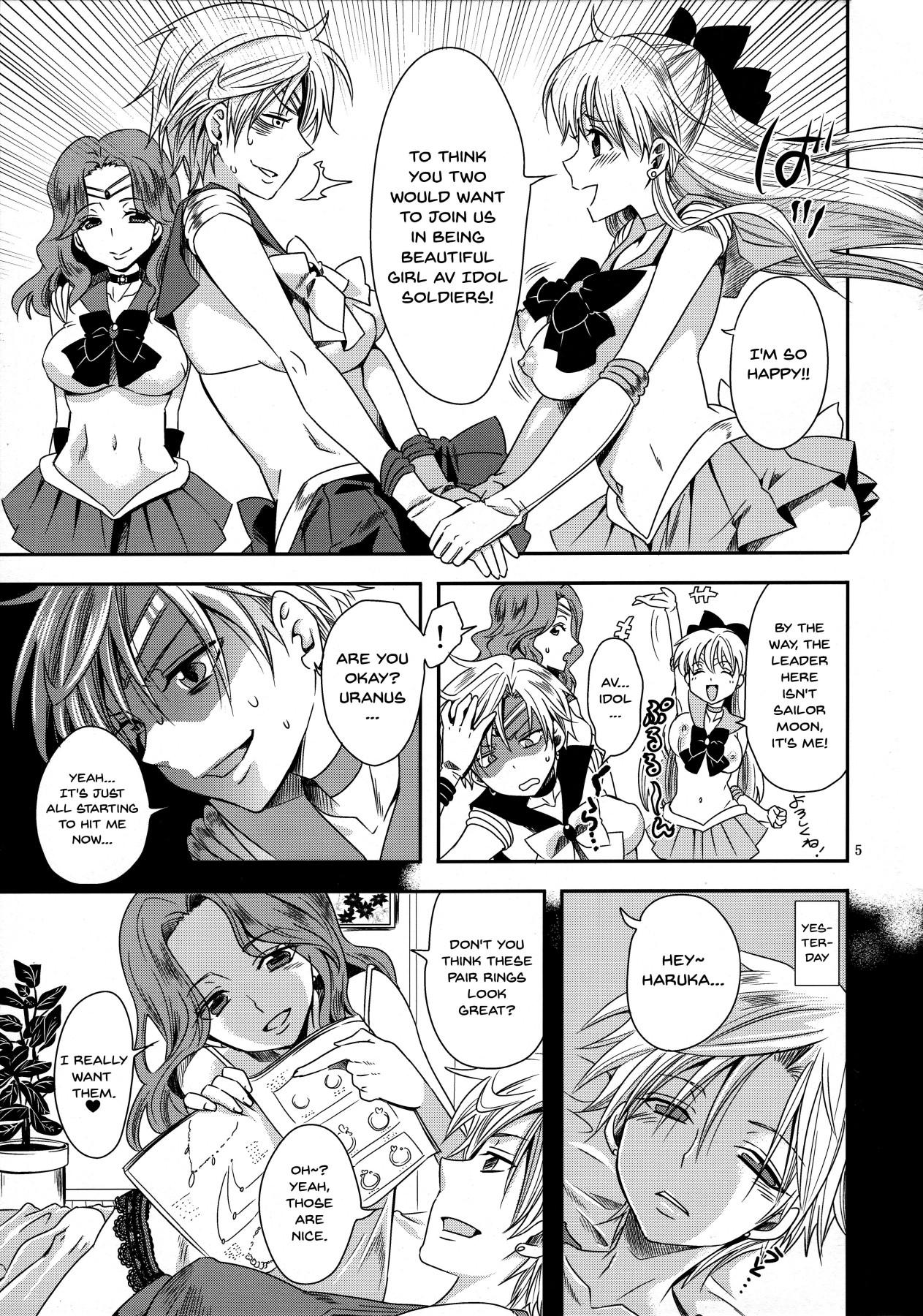 Free Porn Hardcore (C89) [Kurione-sha (YU-RI)] Idol Senshi ni Oshioki! ~Uranus no Junan Hen~ | Punishment For An Idol Soldier! ~Uranus Passion Edition~ (Bishoujo Senshi Sailor Moon) [English] {Doujins.com} - Sailor moon Mms - Page 4