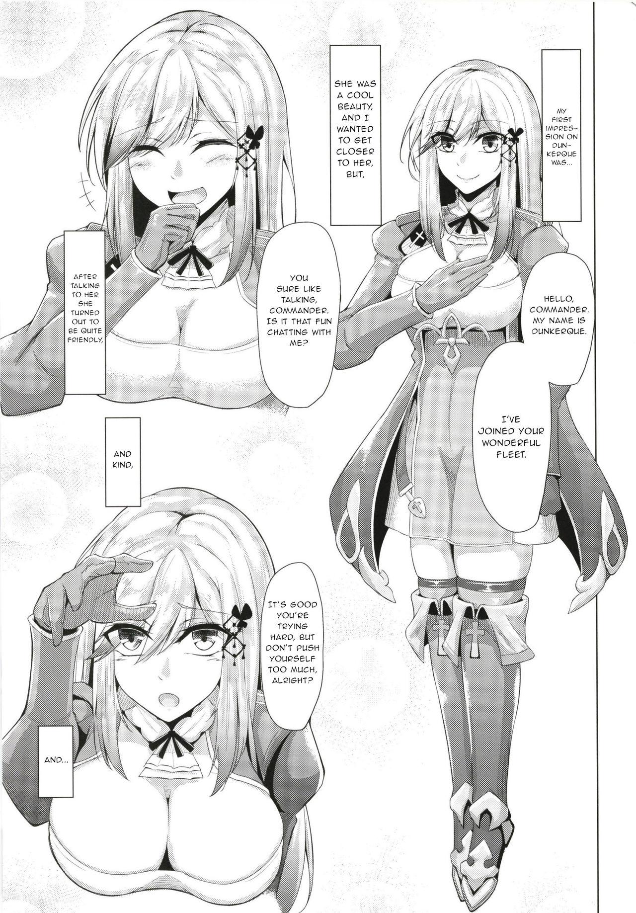 Mature Dunkerque ni Amaetai!! - Azur lane Hairypussy - Page 2