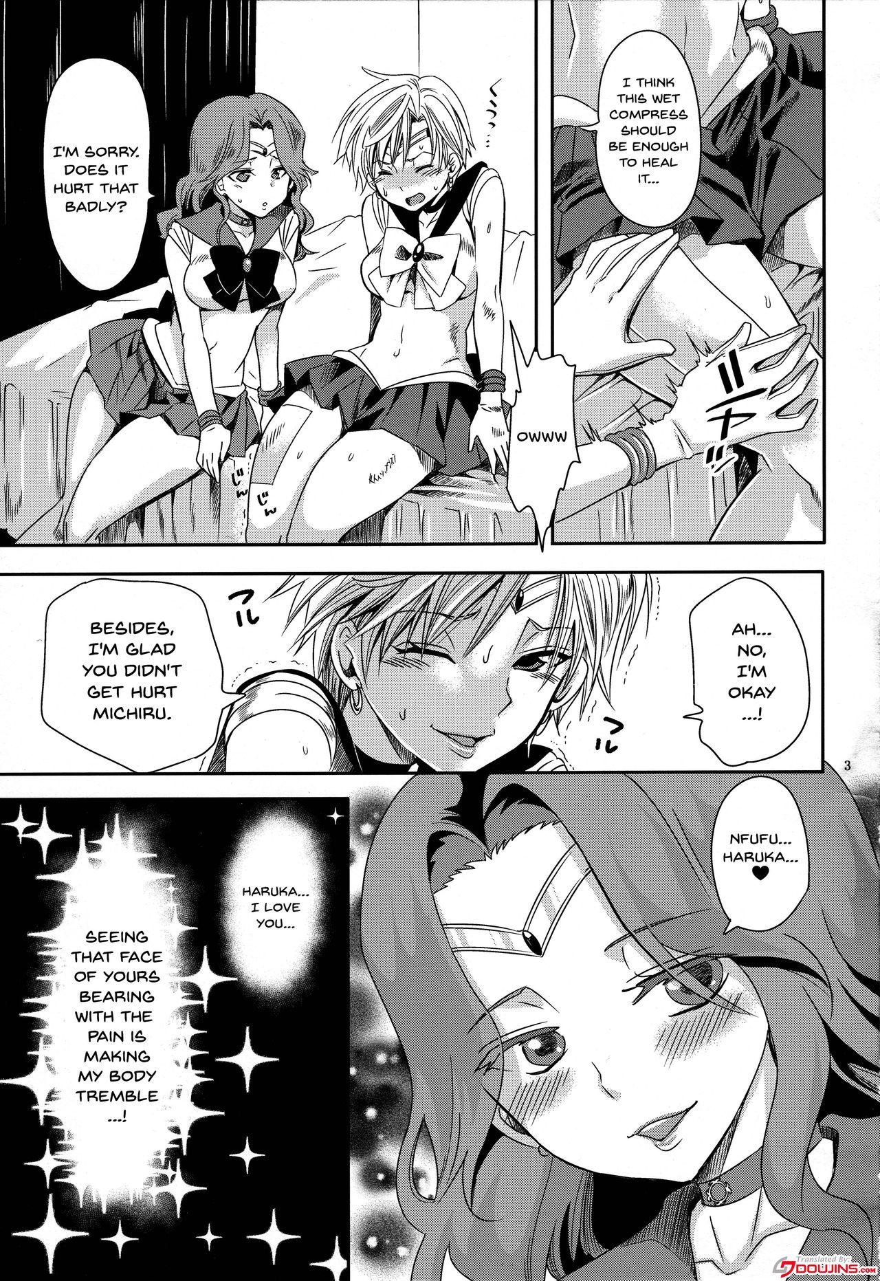 Amatuer (C89) [Kurione-sha (YU-RI)] Idol Senshi ni Oshioki! ~Uranus no Junan Hen~ | Punishment For An Idol Soldier! ~Uranus Passion Edition~ (Bishoujo Senshi Sailor Moon) [English] {Doujins.com} - Sailor moon Closeups - Page 2