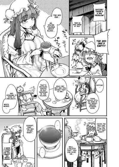 Leaked Ana to Muttsuri Dosukebe Daitoshokan | The Hole and the Closet Perverted Unmoving Great Library- Touhou project hentai Cam Porn 3