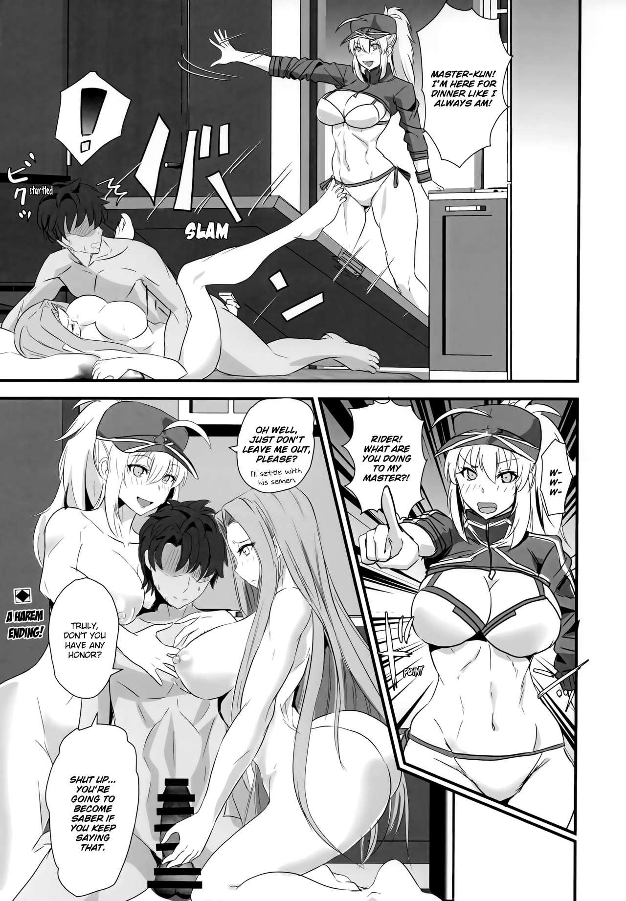 Step (C96) [Boston Tea Party (TeaIndian)] Rider-san to Dousei & Tonari no OL | Living Together With Rider and Next-Door OL Servant (Fate/Grand Order) [English] [Aoitenshi] - Fate grand order Turkish - Page 25