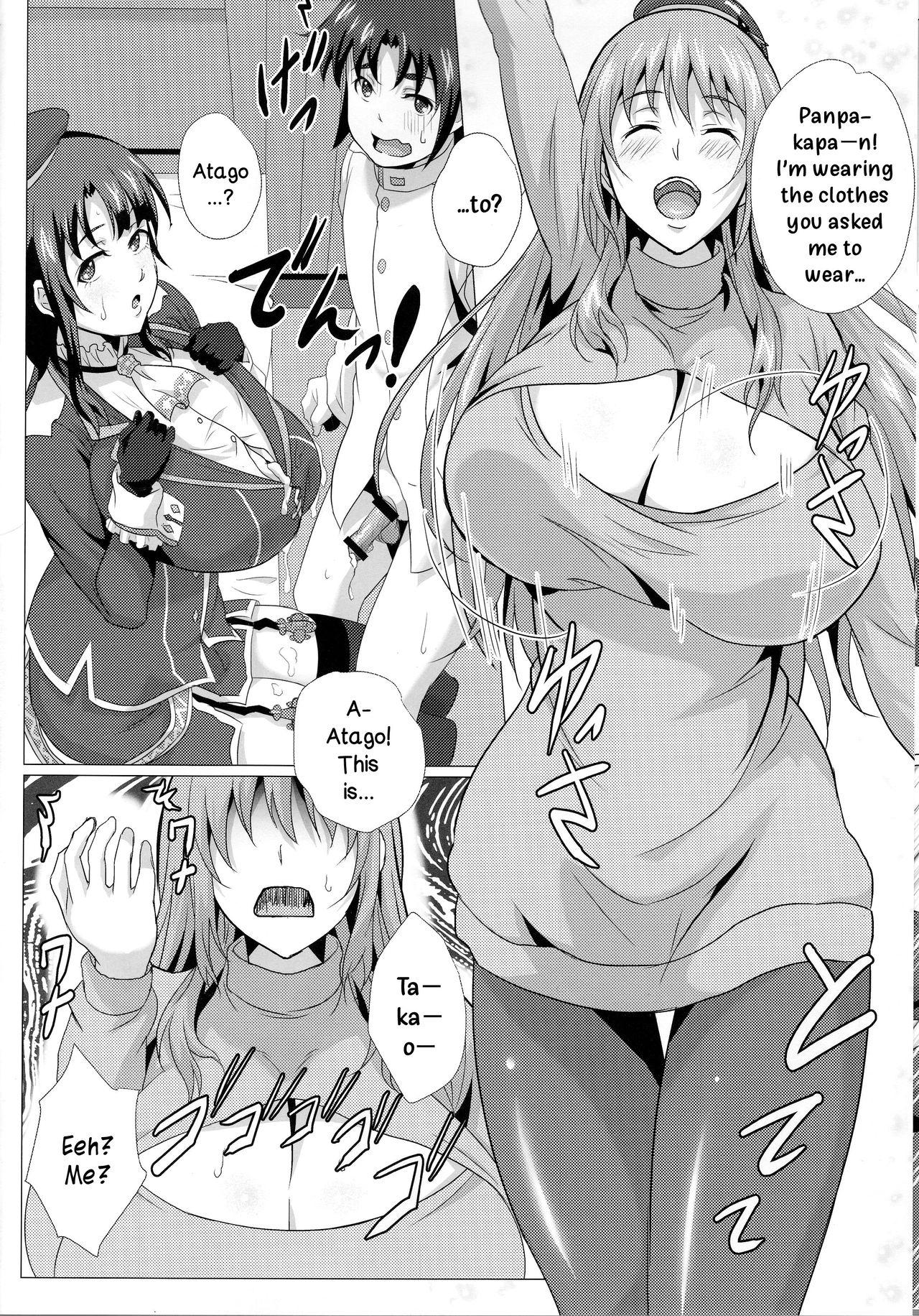 Rough Porn Juunyuu Shimai no Aru Hi no Nyuukyou Seikatsu | A Certain Day With a Helping of Booby Sandwich by Two Busty Sister - Kantai collection Celebrity Sex Scene - Page 7