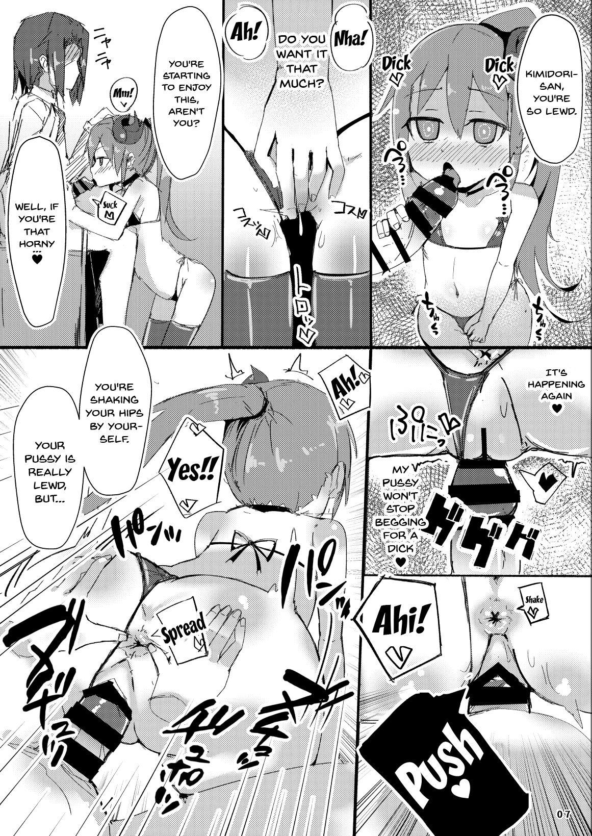 Masturbates Ecchi ni Muchuu na Kimidori-san 2 - Original Cut - Page 8