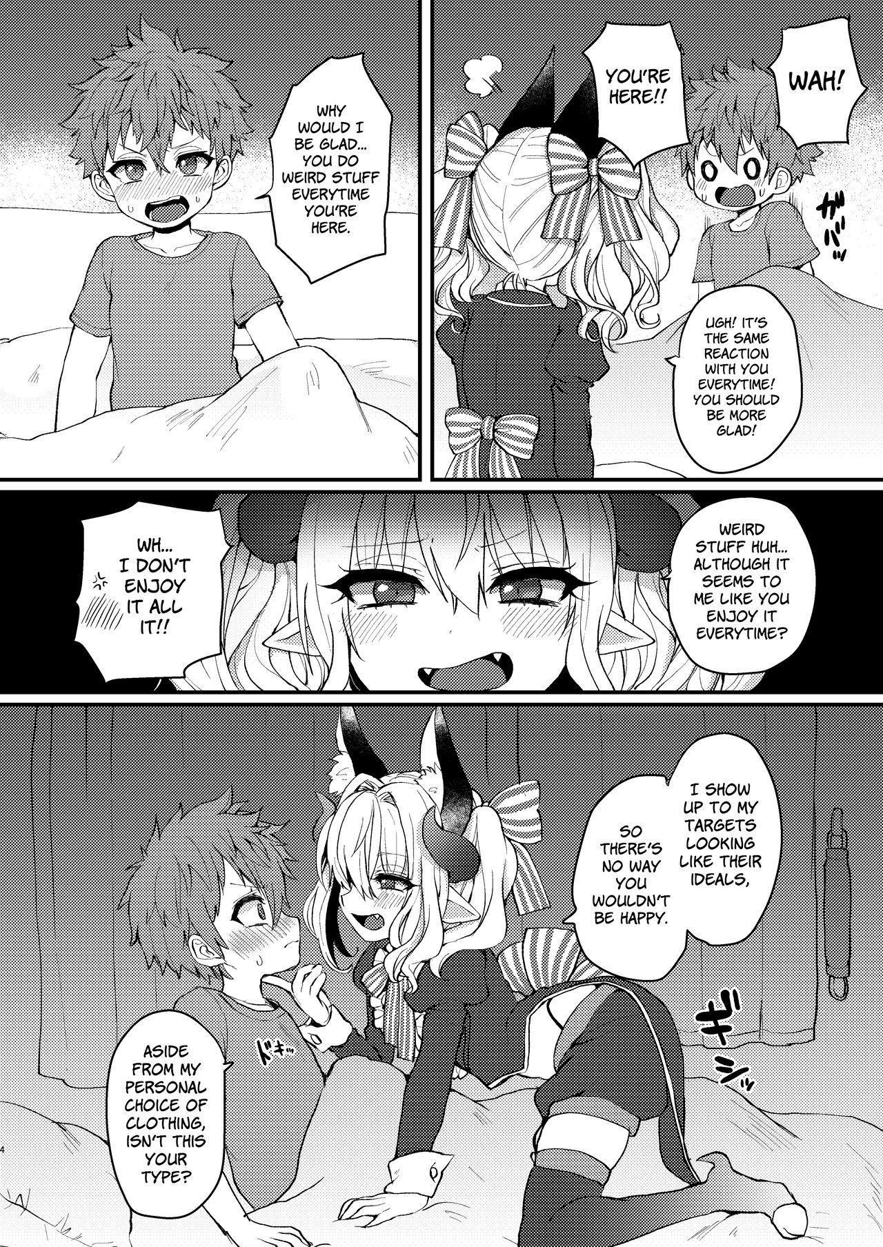 Eating Pussy Inma-kun no Ecchi na Yume ni Nayamasareru Otokonoko no Hanashi - Original Fat Ass - Page 4