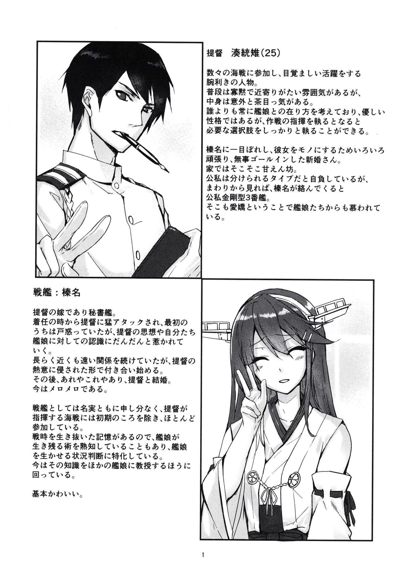 Gay Rimming Haruna wa Aishite Hoshii no Go - Kantai collection  - Page 3