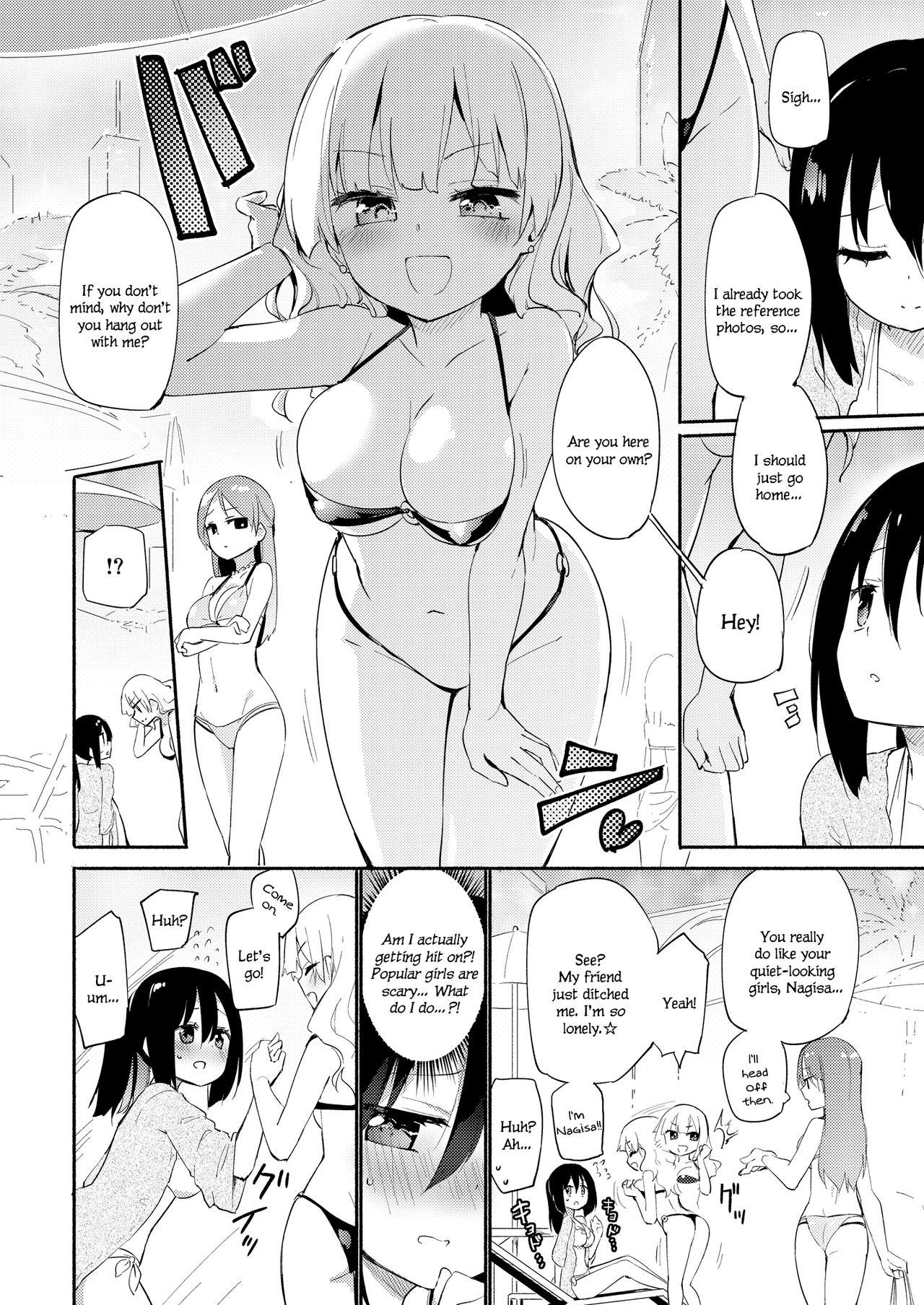 Fat Hikage Joshi vs Hae Spot Joshi | Background Girl vs Spotlight Girl - Original Sapphic Erotica - Page 2