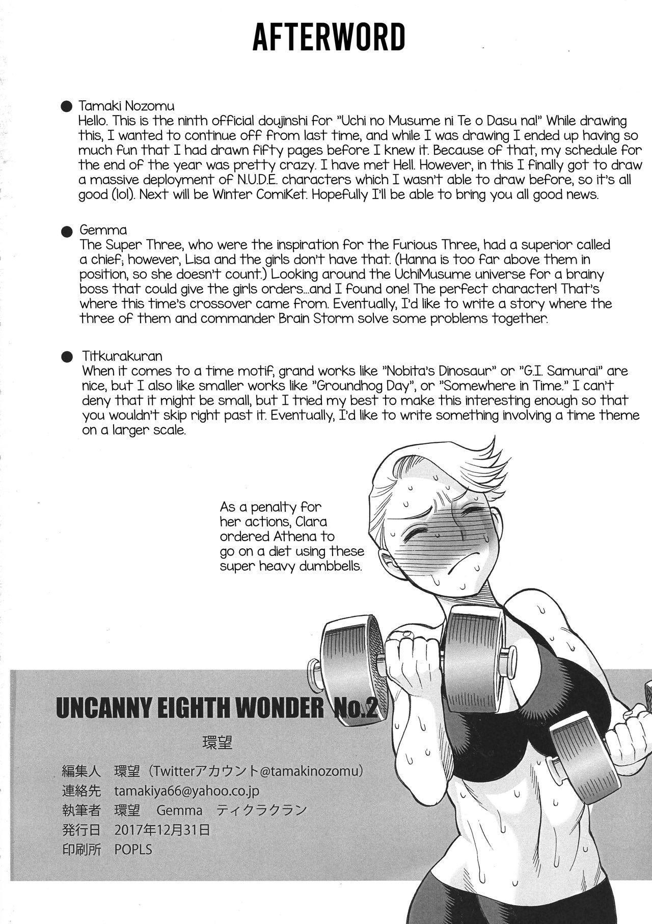 Softcore Uncanny EIGHTHWONDER No.2 - Uchi no musume ni te o dasuna Anal Sex - Page 55
