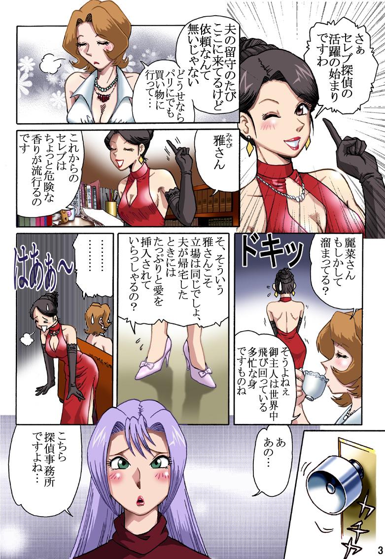 Lesbiansex [Rojiurakan (HIRO)] Celeb Tantei - Kiken-na Irai Toy - Page 2