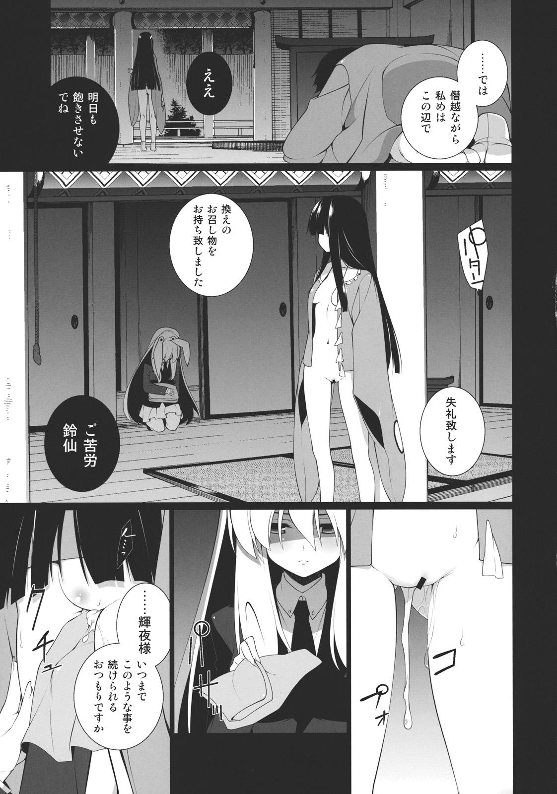 Submissive HI-Gin no Saji, Kuroi Tsuki - Touhou project Legs - Page 5